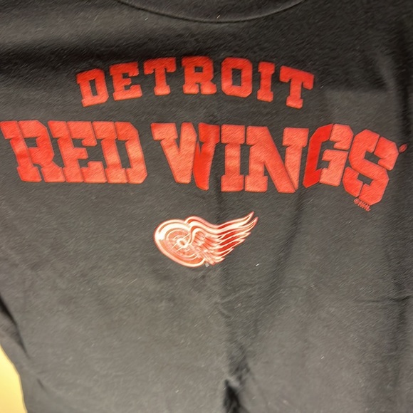 NHL Reebok Mens Detroit Red Wings Tee Color Black Size Small - Picture 2 of 4